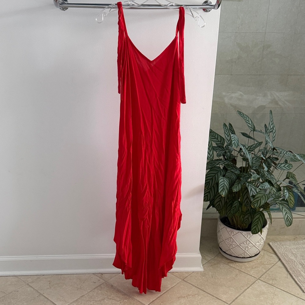 Vince Camuto Chic Backless Red Dress
